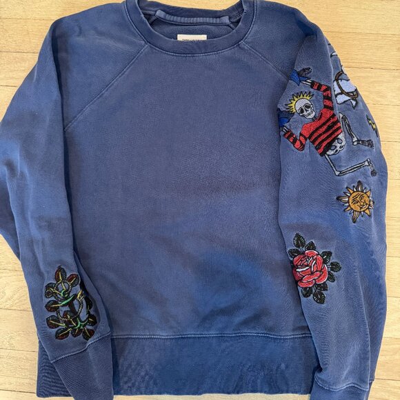 Womans Zadig & Voltaire Upper Bis Ohtake Sweatshirt. Embroidered Appliques. (S) - Picture 1 of 4